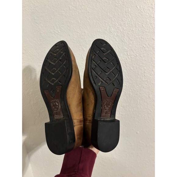 Ariat Womens Brown Leather Western Cowboy Boots ATS Equipped‎ Sz 6 - Picture 8 of 11